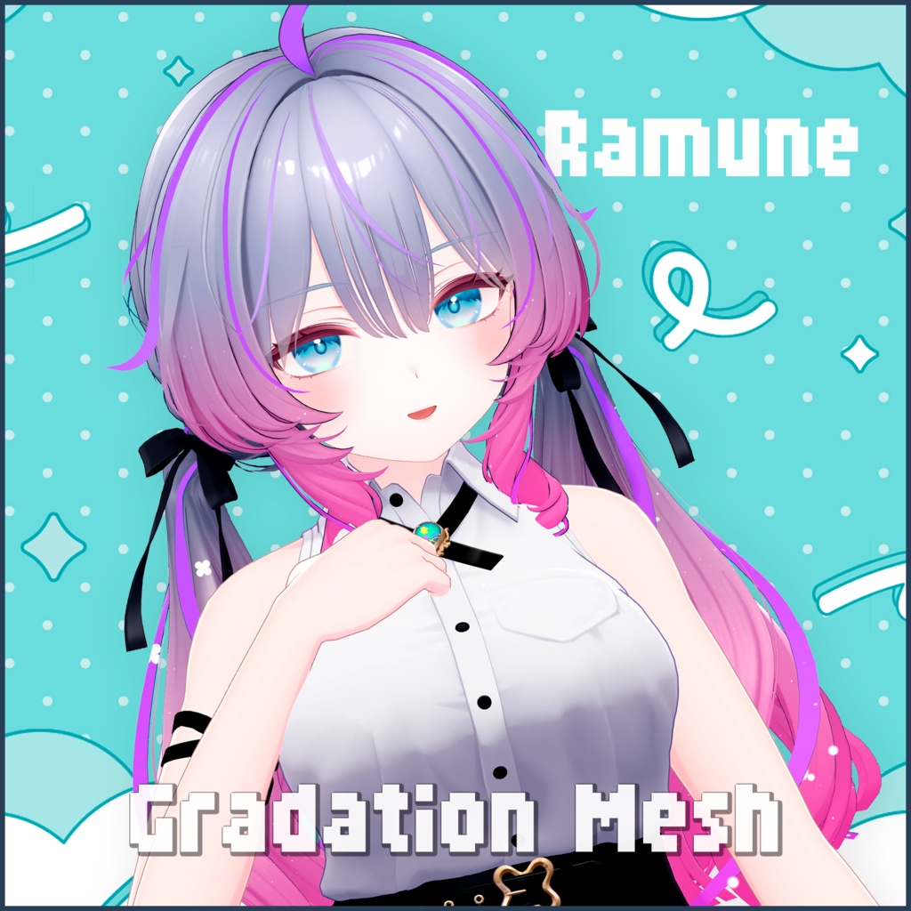 [For Ramune] Hair Gradient Mesh Two-Tone [Includes Setup Video] image
