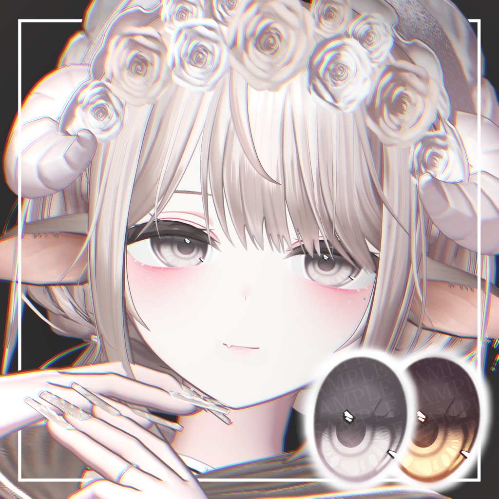 Cream eye texture image