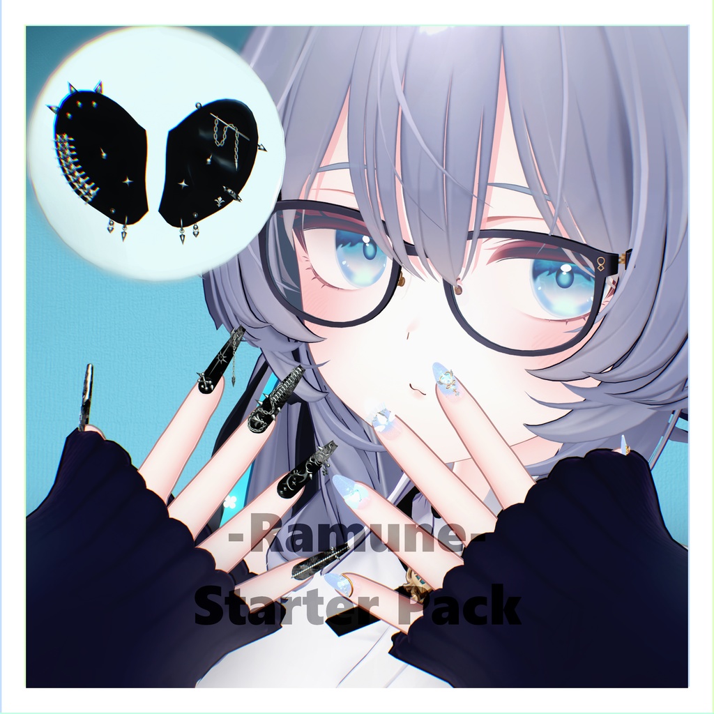 -Ramune- Starter Pack [Two Nail Designs  Earrings] image