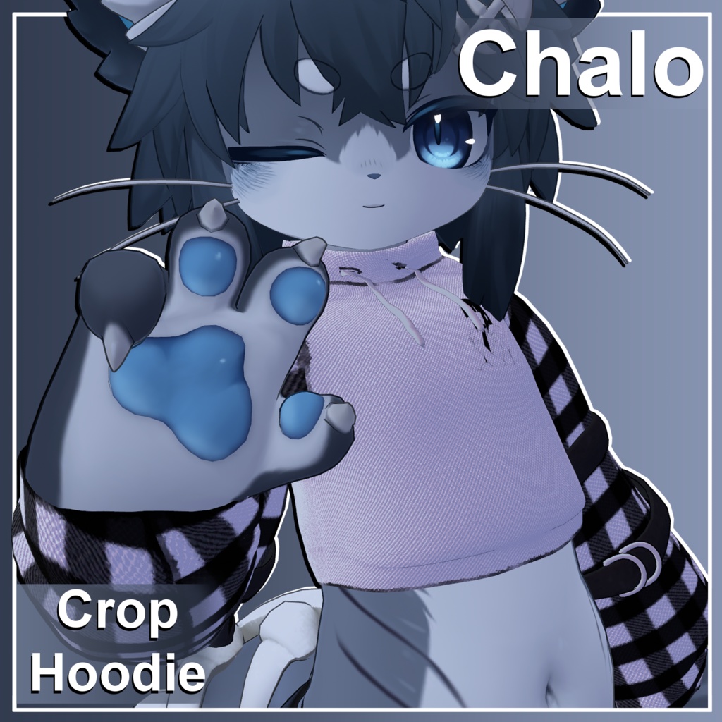 Chalo 🐈 Crop Hoodie🐾【シャロくん用】 image