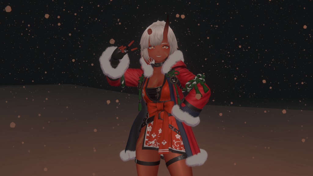焔花のコートをふわふわさせるやつ[VRChat向けModular Avatar対応] image