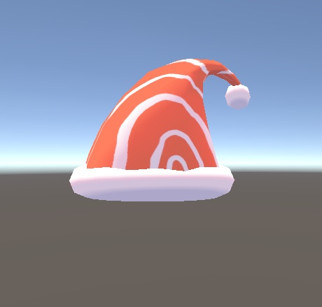 Salmon Santa hat image