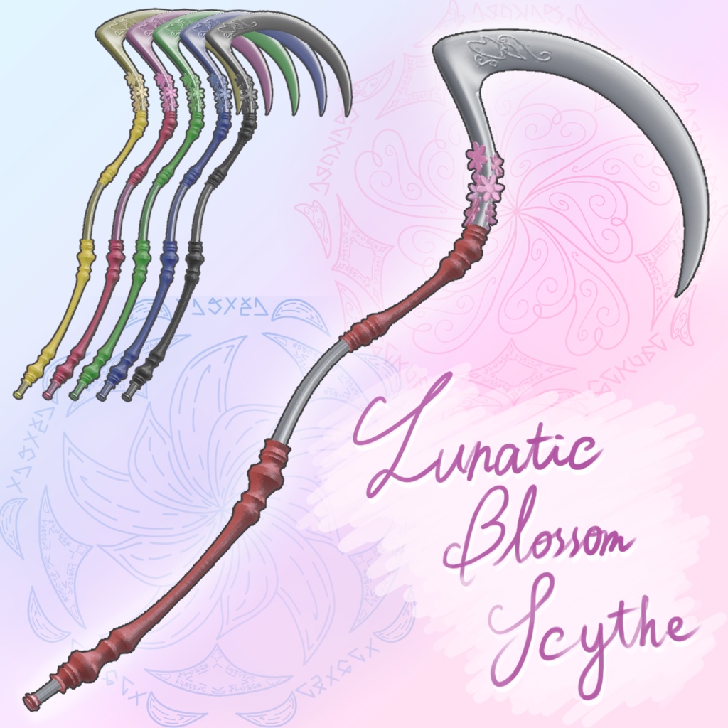 Gimmick: LunaticBlossom Scythe Mad Blossom Scythe (Lunatic Size) Magic Weapon MA Compatible image