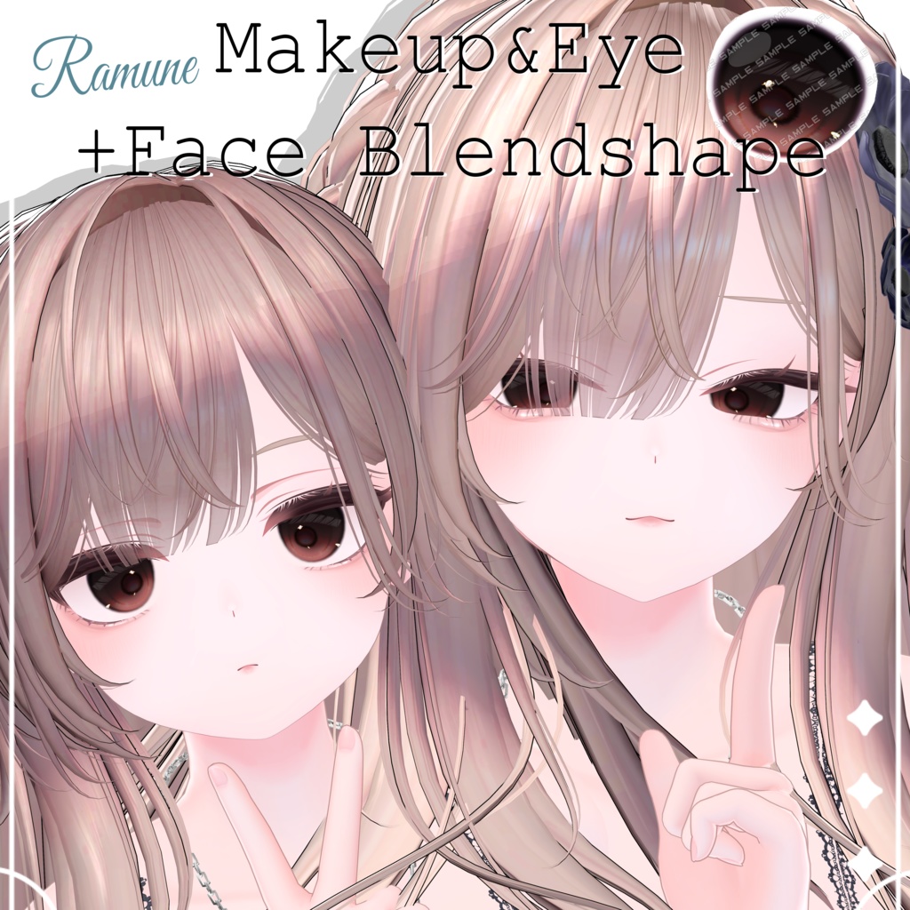 [Ramune] Makeup & Eye  Face Blendshape Ramune Texture image