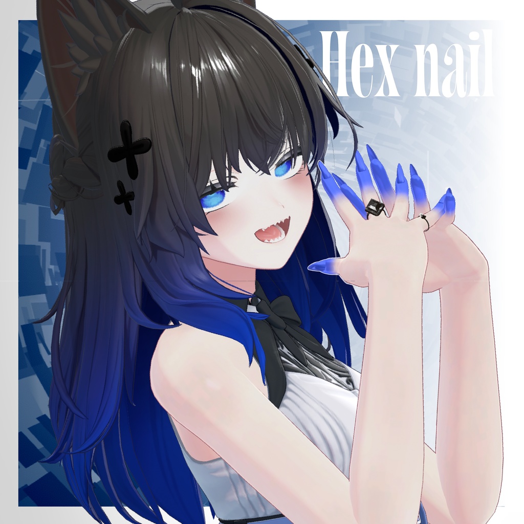 [Nails, Gradient Mask, and Ring] Hex Nail image