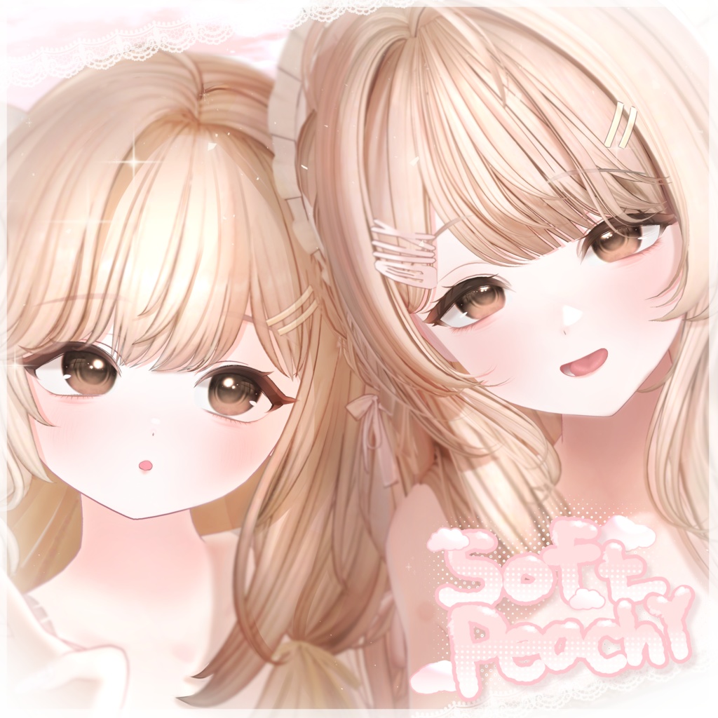 ?  Soft Peachy Make up image
