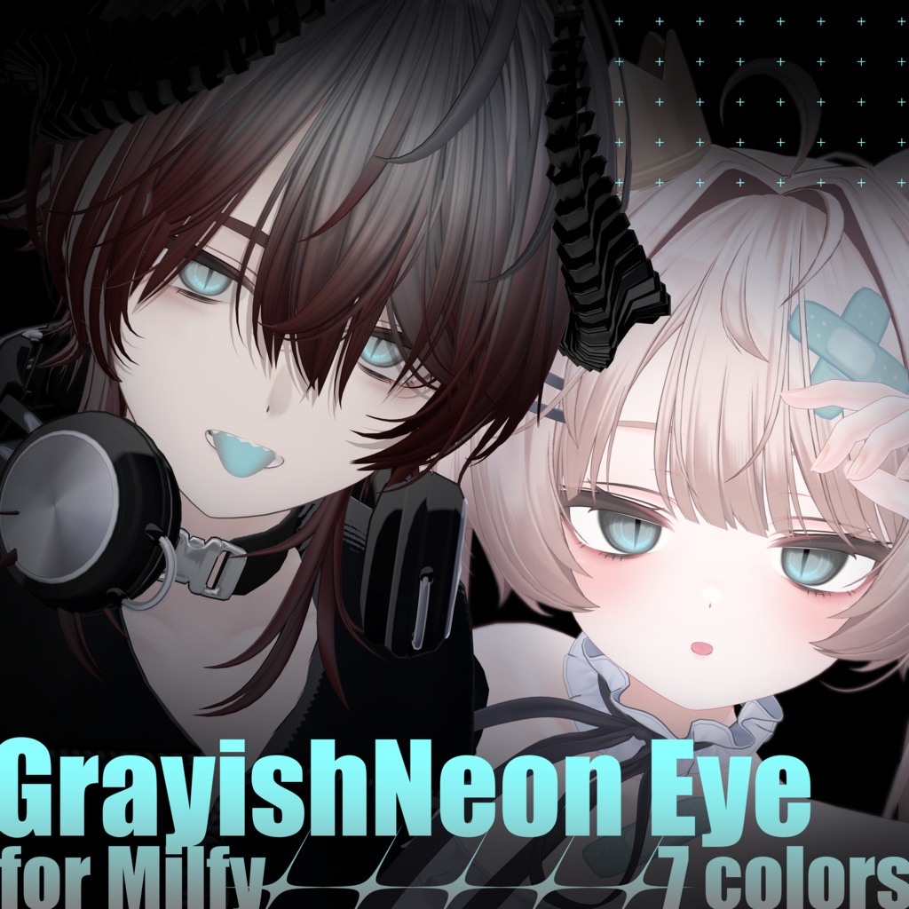 Eye Texture No.04_GrayishNeon Eye for Milfy image