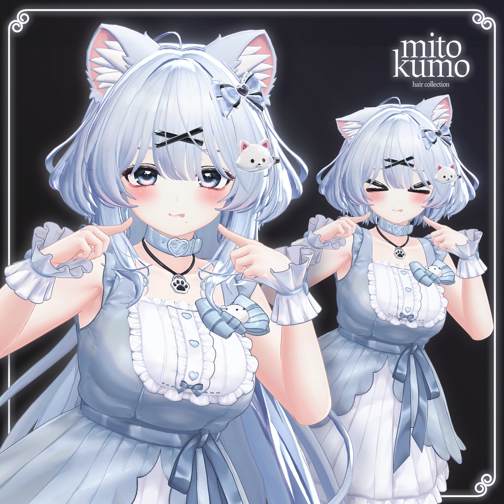 ♥️SALE ❄️【VRC Hair】 ◈Snow Kit Hair◈ image