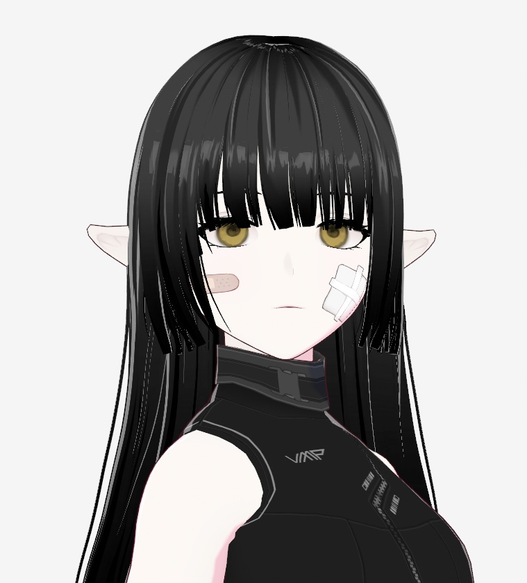【無料/Free】 Vroid / band-aid face painting image