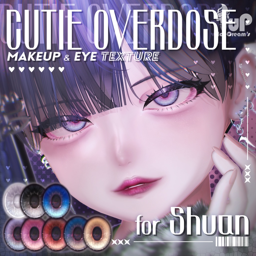 【Shuan専用】CutieOverdose Makeup(5colors)&Eye(9colors) Texture  image