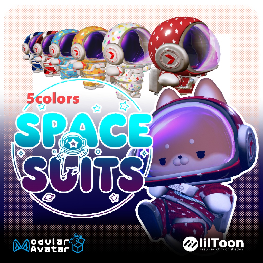 NEW!!!宇宙服[VRChat想定] #めばしば #いぬいぬ image