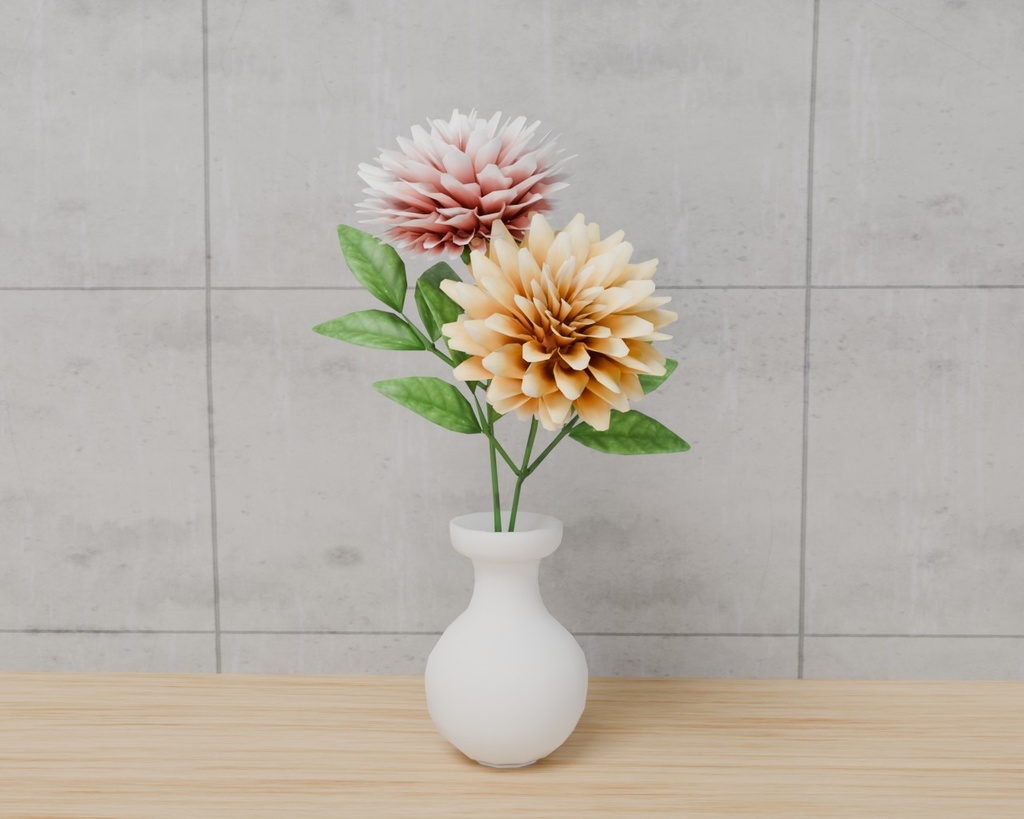 ダリア　VRC対応室内装飾品～花シリーズ image
