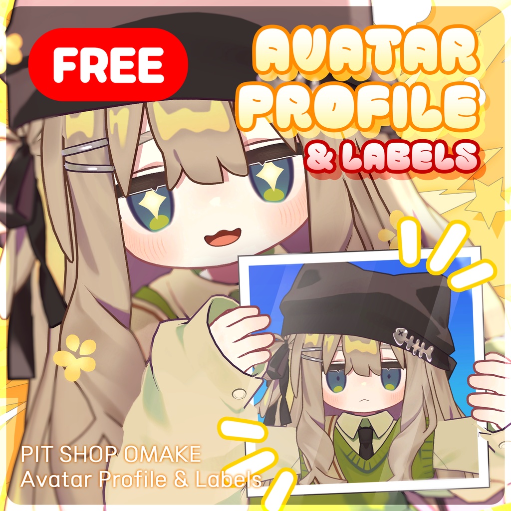 【𝐅𝐑𝐄𝐄】⭐Avatar Profile & Labels⭐【63 Avatars】#PITShop3D image