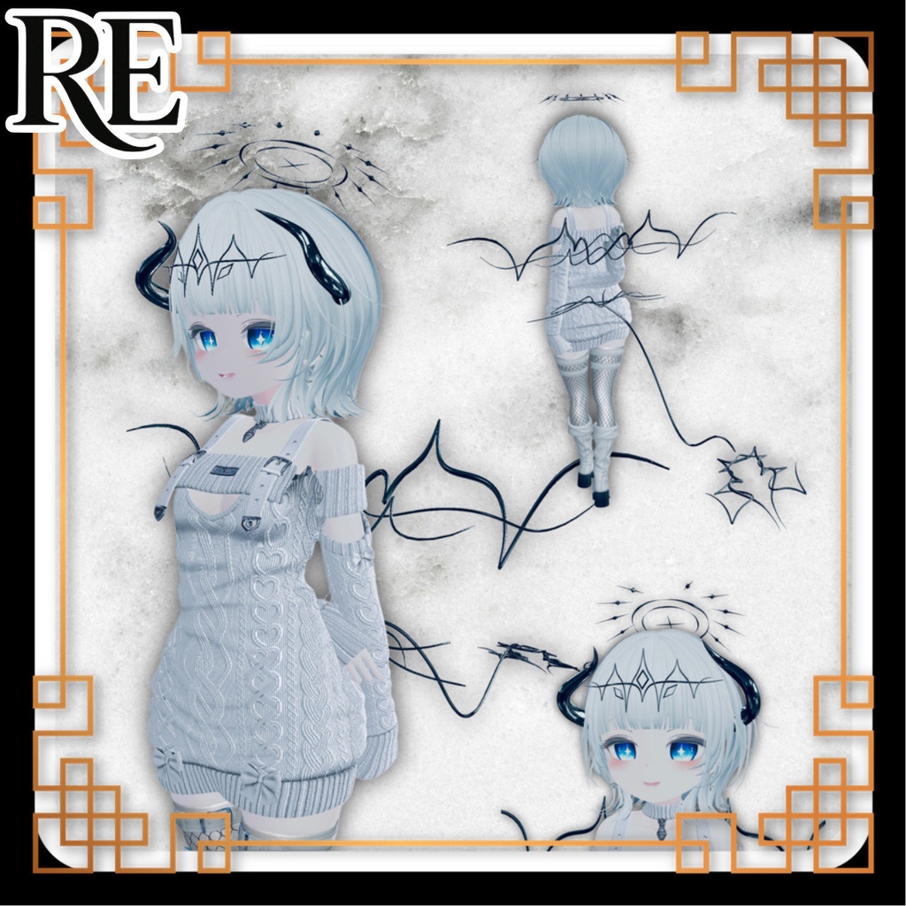 【RE.鋼線シリーズ】　羽.角.しっぽ.ヘイロー等 計5点 image