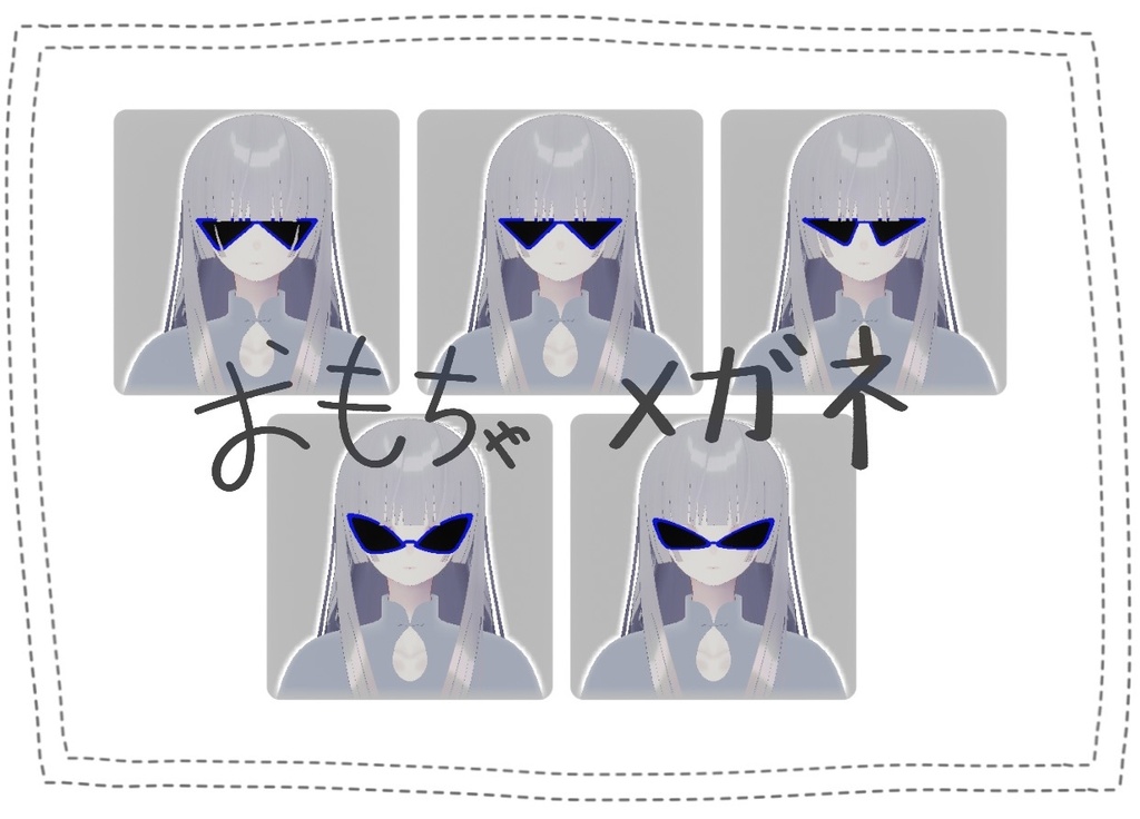 Triangular Toy Glasses & Sunglasses i 3D Model image