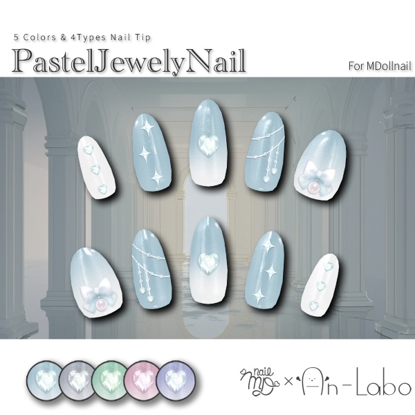 Pastel Jewel Nail #AnLaboBui image