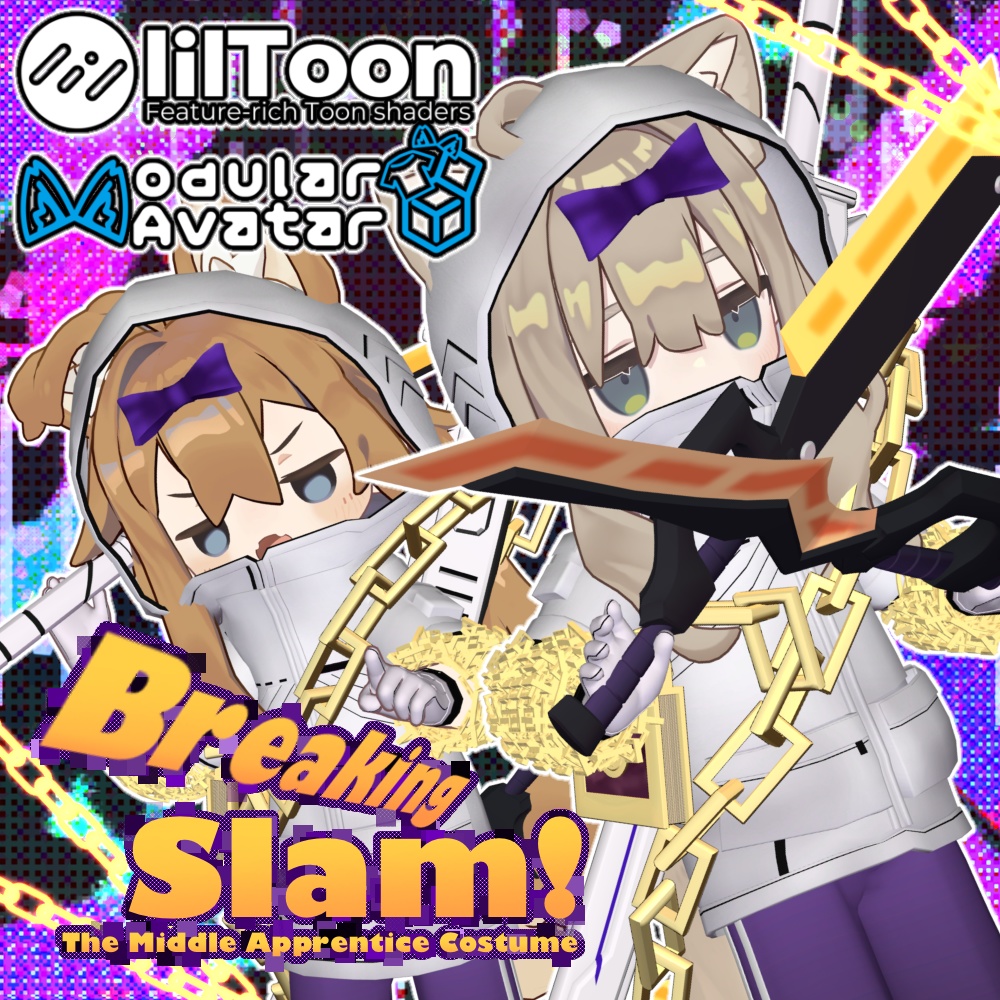 MAぽん着せ！　中指 子方 なりきりセット【Breaking Slam!】キプフェル用 まめフレンズセミ対応 image