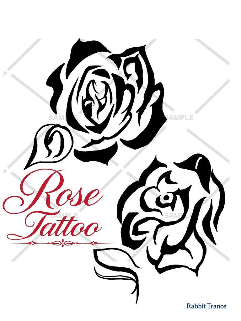【free/無料】Rose tatto texture image