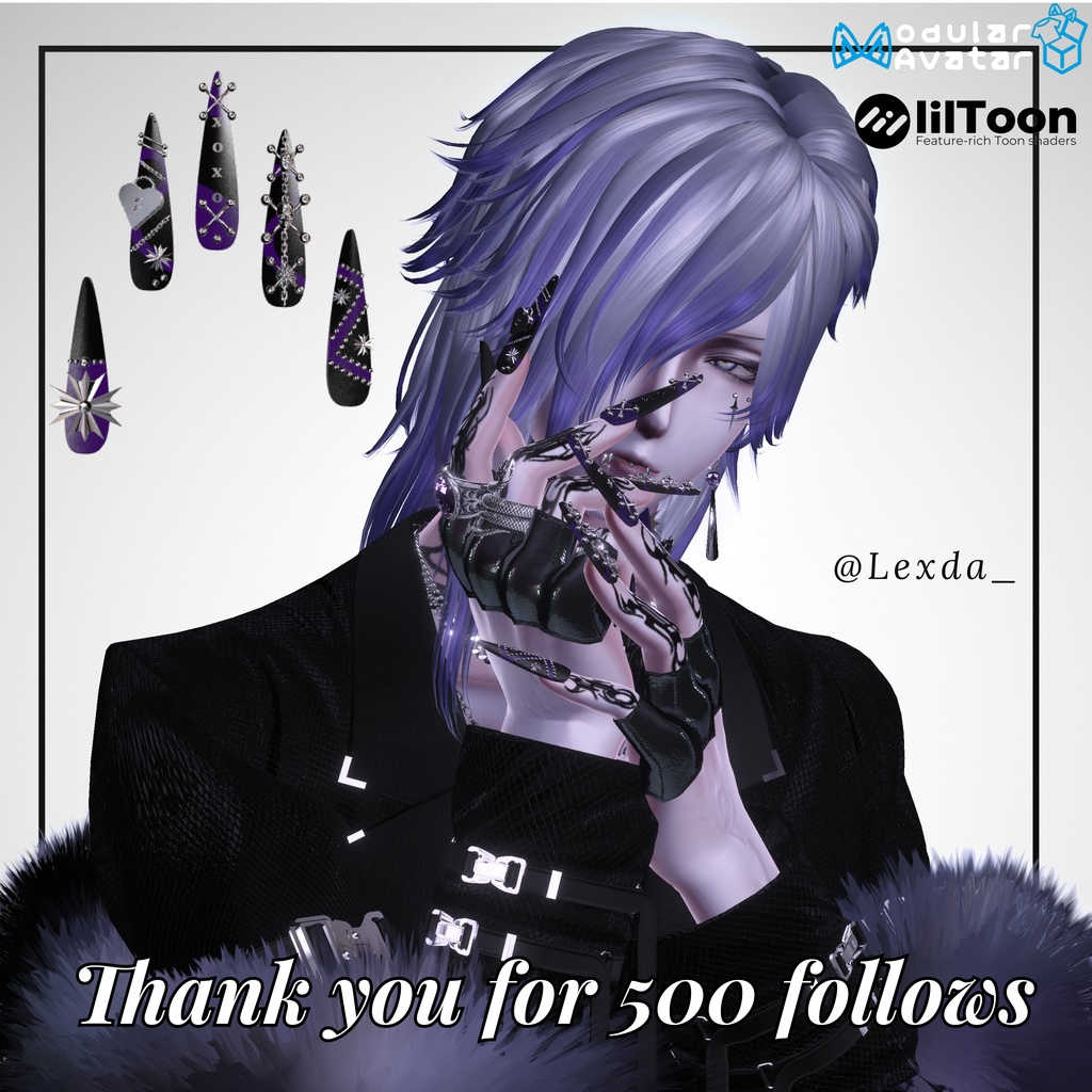 37 Avatar Compatible - 500 Follower Appreciation Nails MA image