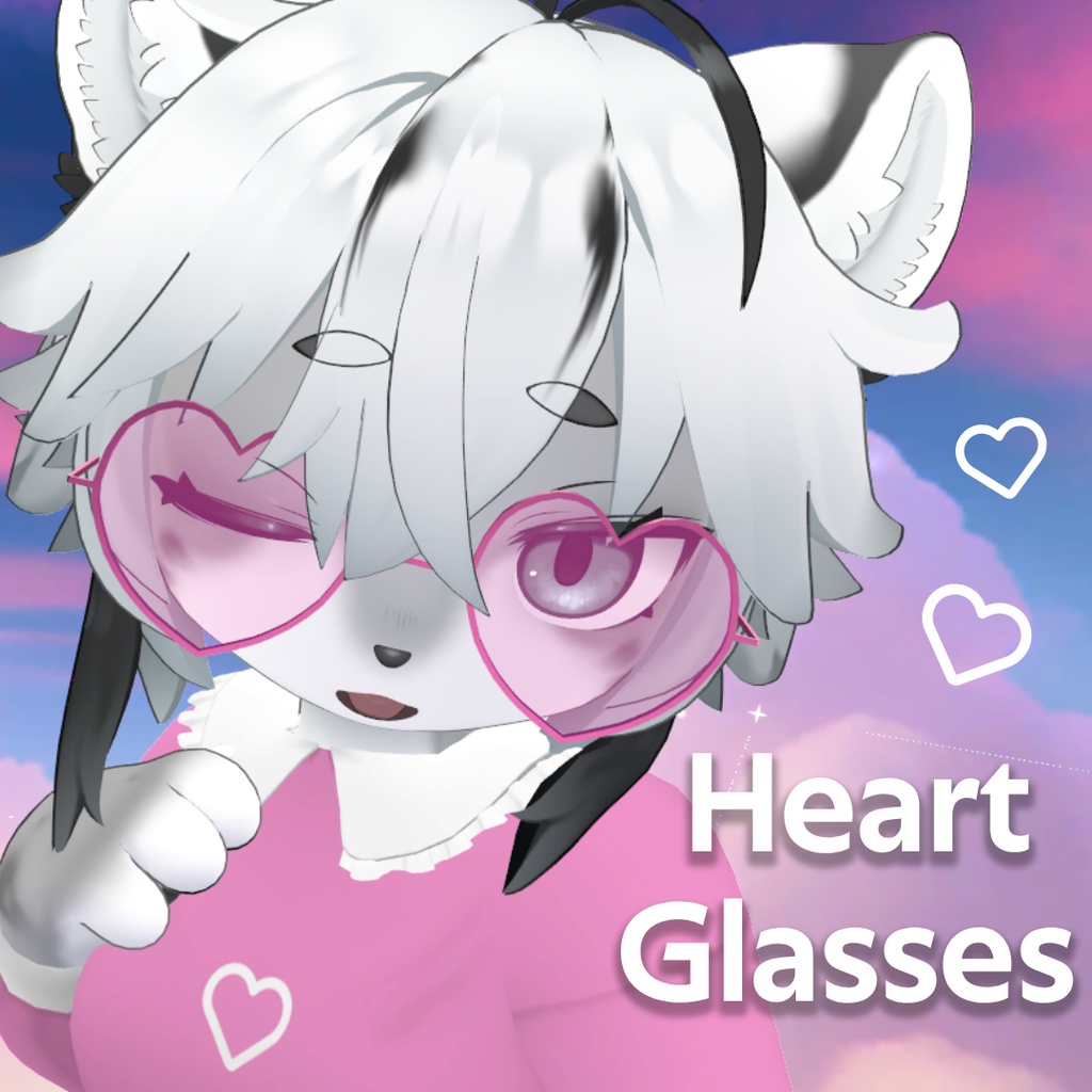 Valentine's Day Heart Glasses (Heart-Shaped Accessory) image