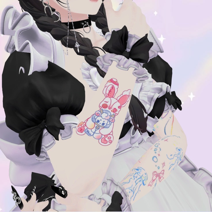  USA☆HITSUJI /Color tattoo【デカール】 image