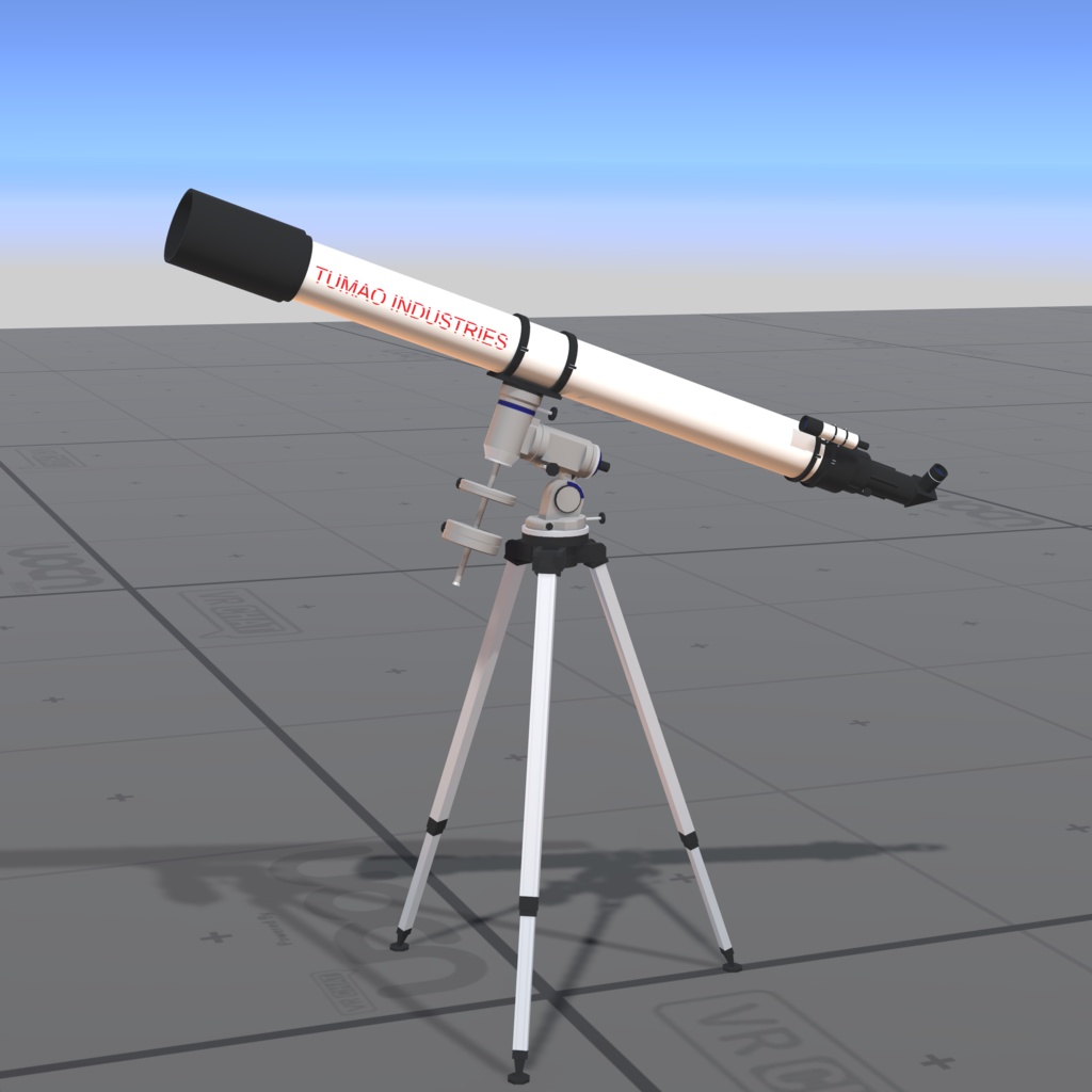 【無料】VRChat 天体望遠鏡 / Telescope【3Dモデル】 image