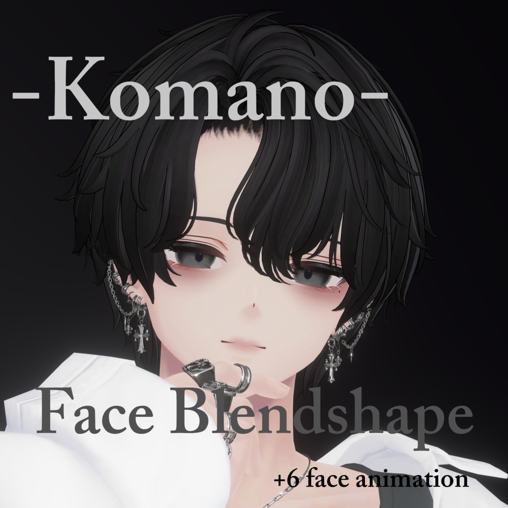 [-Komano-Po Nai ] Face Blendshape  6 Animation image