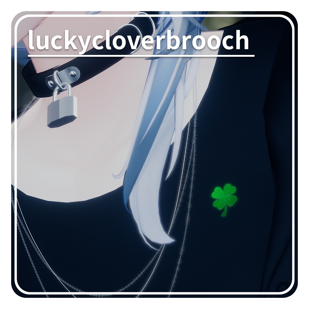Lucky Four-Leaf Clover Brooch  luckycloverbrooch image