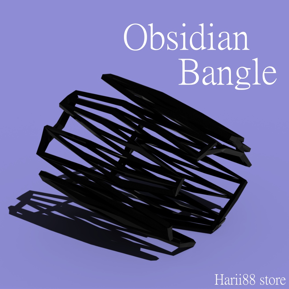 【VRChat向け】Obsidian Bangle【バングル】 image