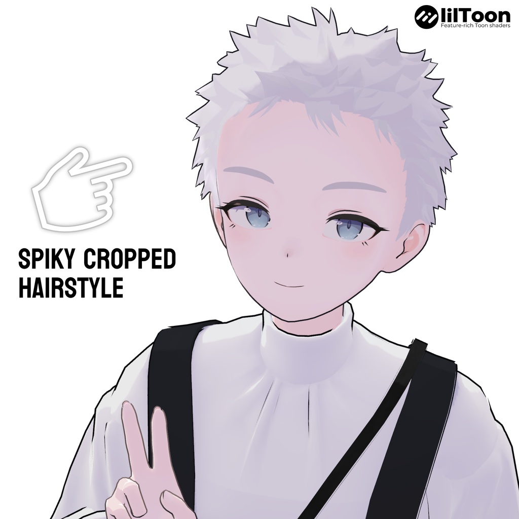 【Lapwing】Spiky Cropped Hairstyle image