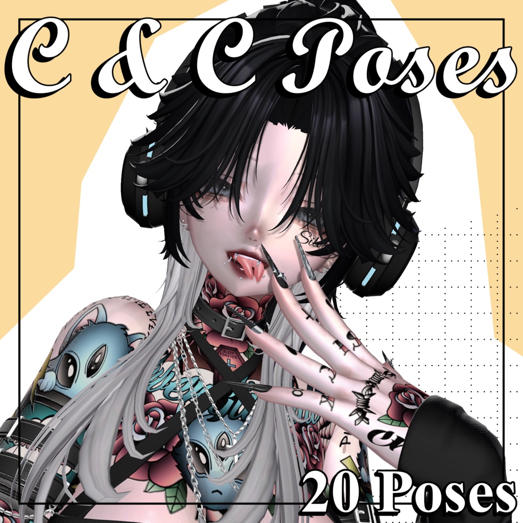 12 Avatar Compatible Dual Charm Pose Pack image