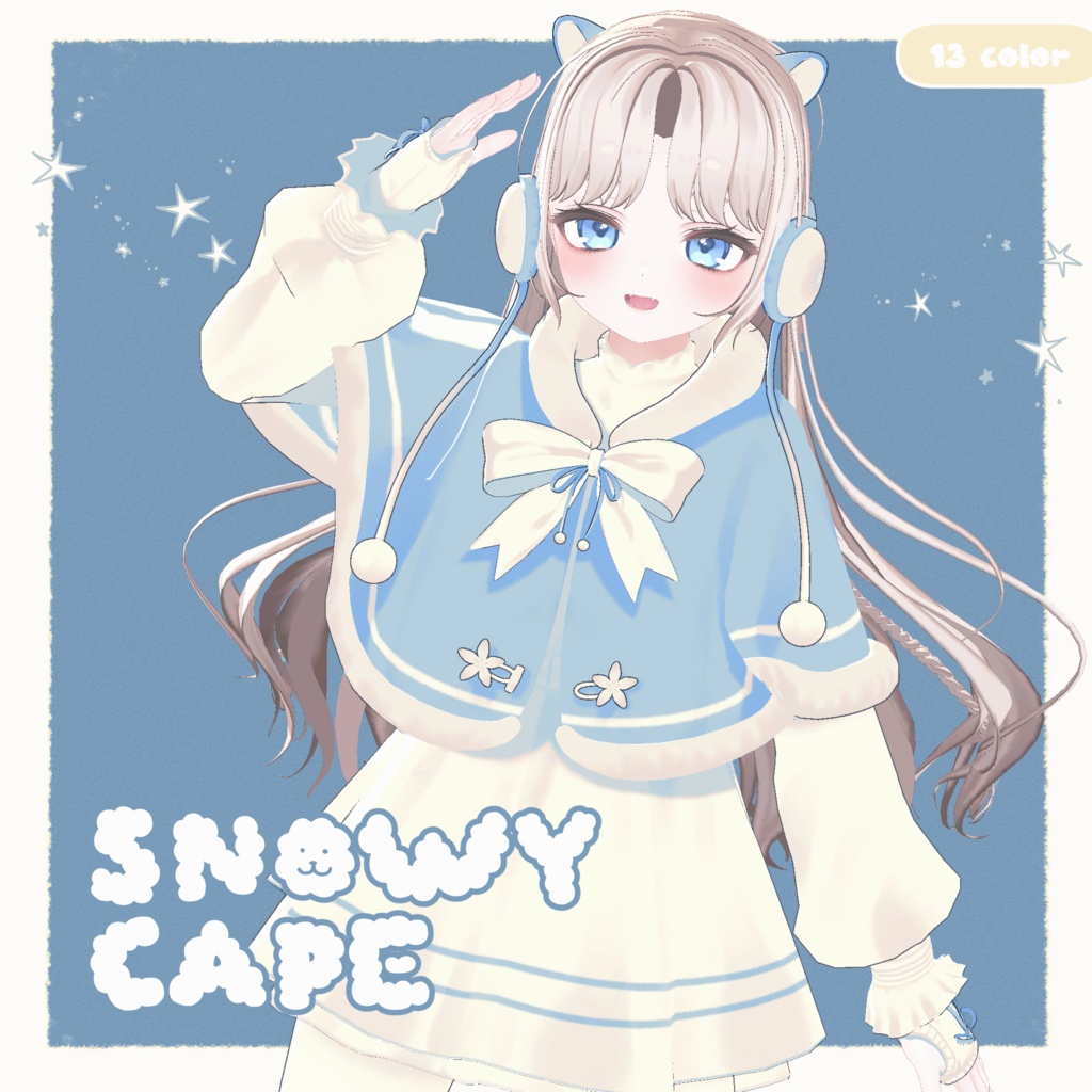 Snowy Cape Outfit [13 colours] image