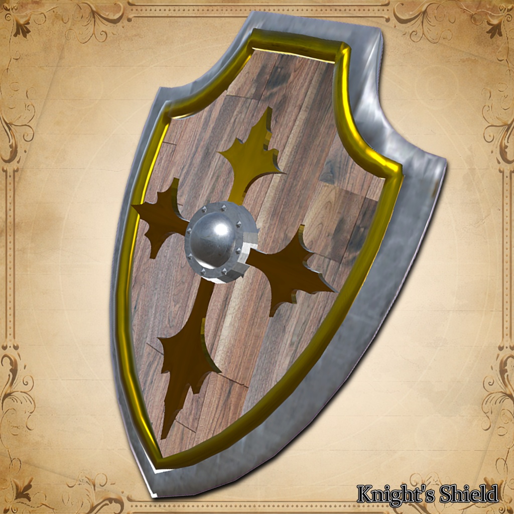 【無料配布】名もなき中世の盾 / Shield Asset image