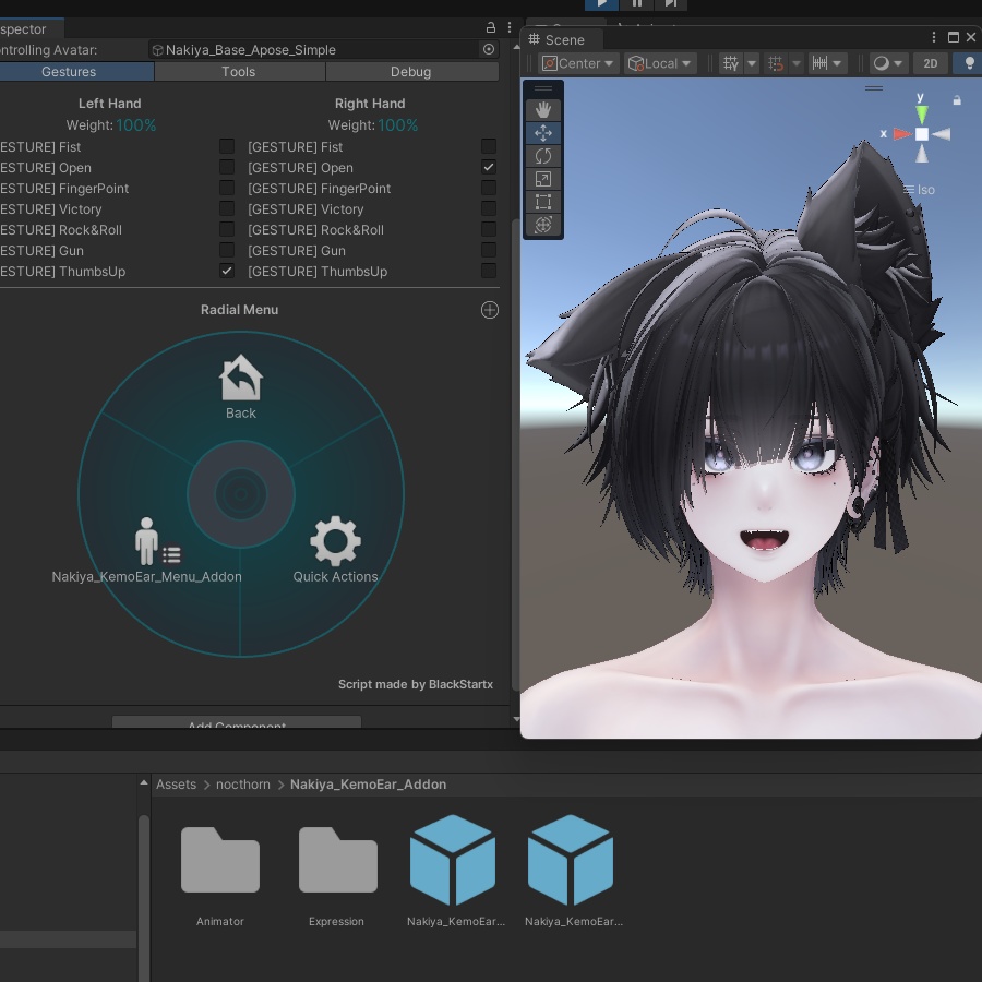 【ケモミミ復活！】Nakiya_KemoEar_Addon【SimpleMenu向け】【MA対応】 image