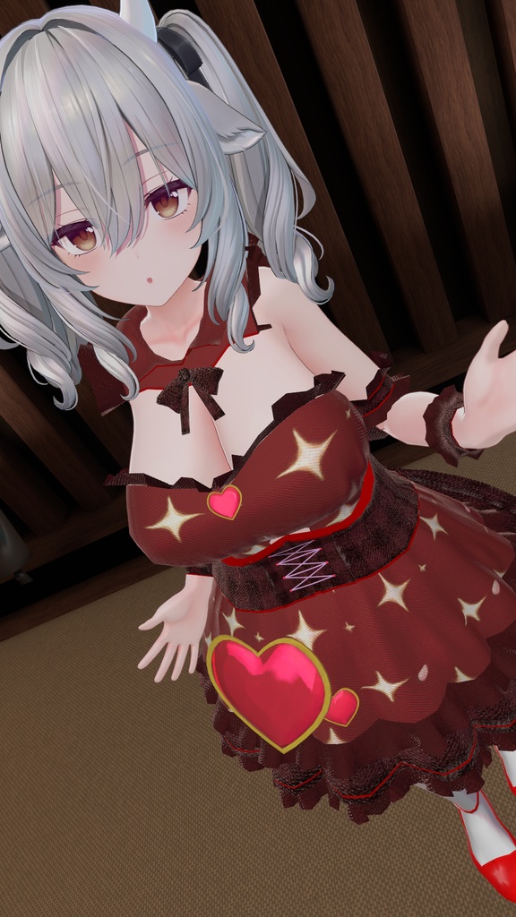 Mirtina, Inaba Kaya, Misaki Raine Compatible: 'Valentine Heart Dress' image