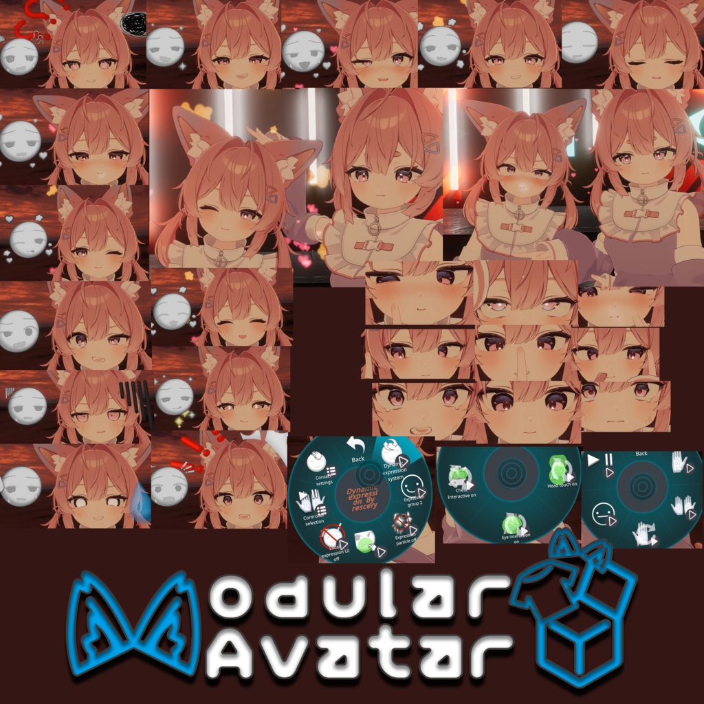 Plum Dynamic Expression Ver.1.00 / Modular Avatar Plum's System image