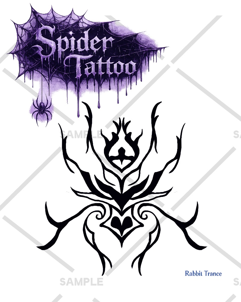 Spider tattoo texture image