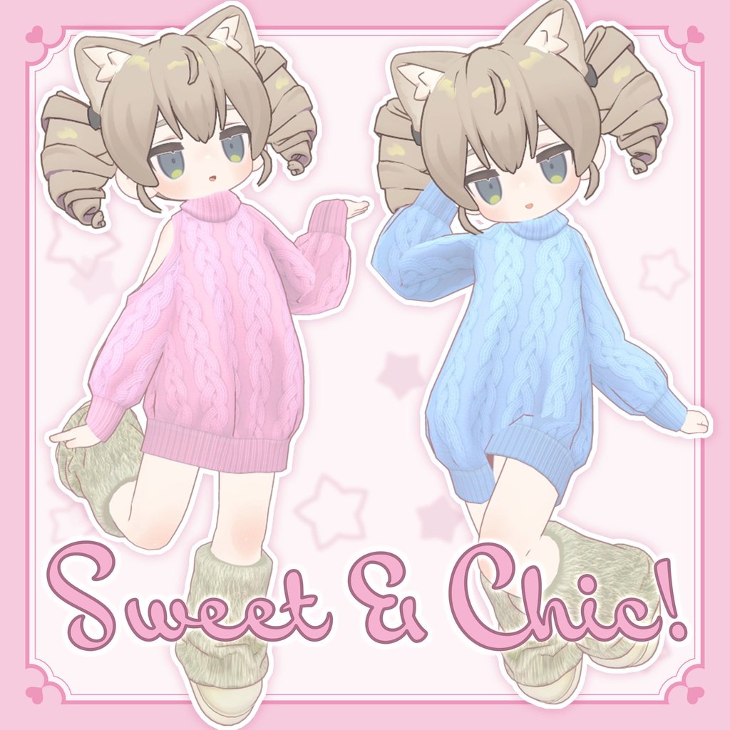 【無料】あざと可愛いOff Shoulder Knit Dress【キプフェル】【まめふれんず対応】 image