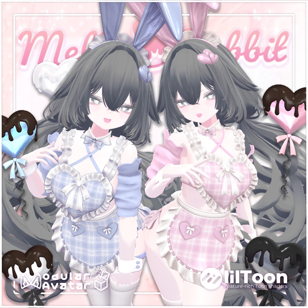 Melty Rabbit & HeartBalloon[MA Pre-set] image