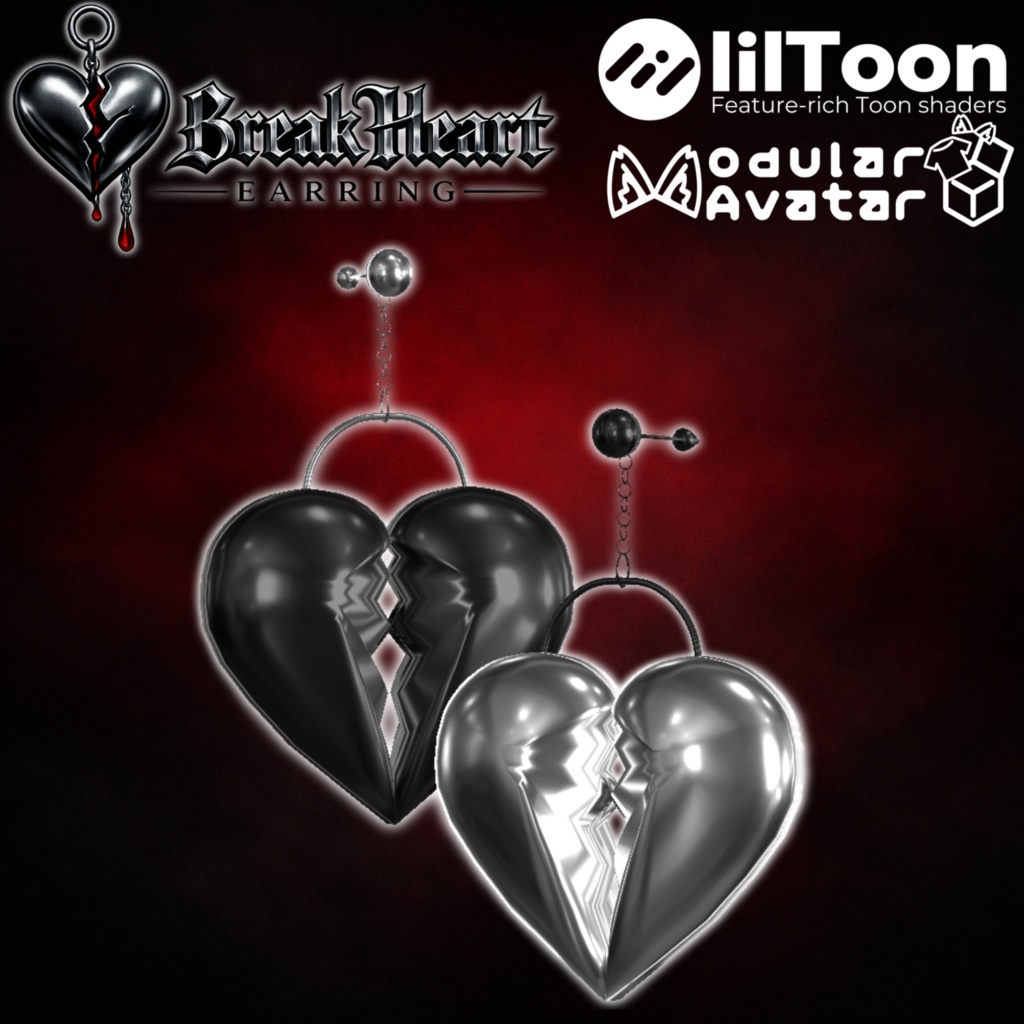 BreakHeartEarring[8 Colours 8Color] image