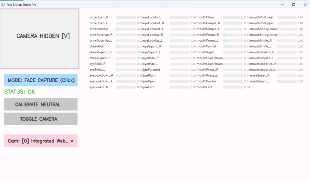 VRChat-exclusive face tracking software. PC users can now achieve rich facial expressions comparable to VR headsets image