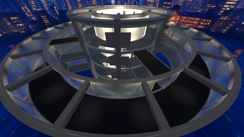 Cylindrical Exhibition Space Perimeter Expansion Set [World Asset] image