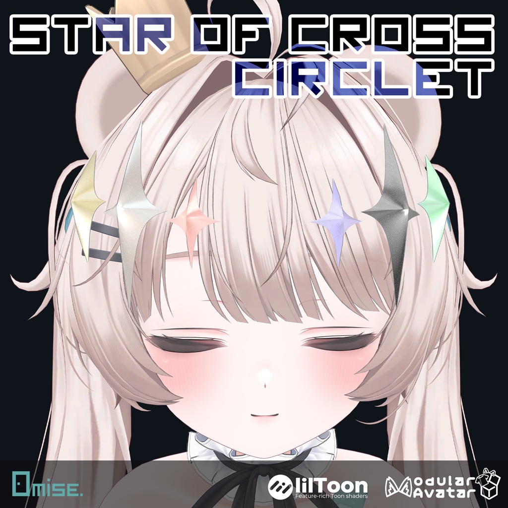 【VRCHAT想定】StarOfCross Circlet image