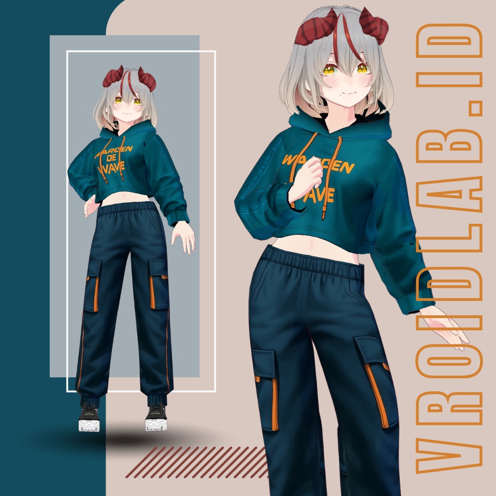 Arden Valewyn  VRoid Studio Outfit Anime Style Virtual Fashion image