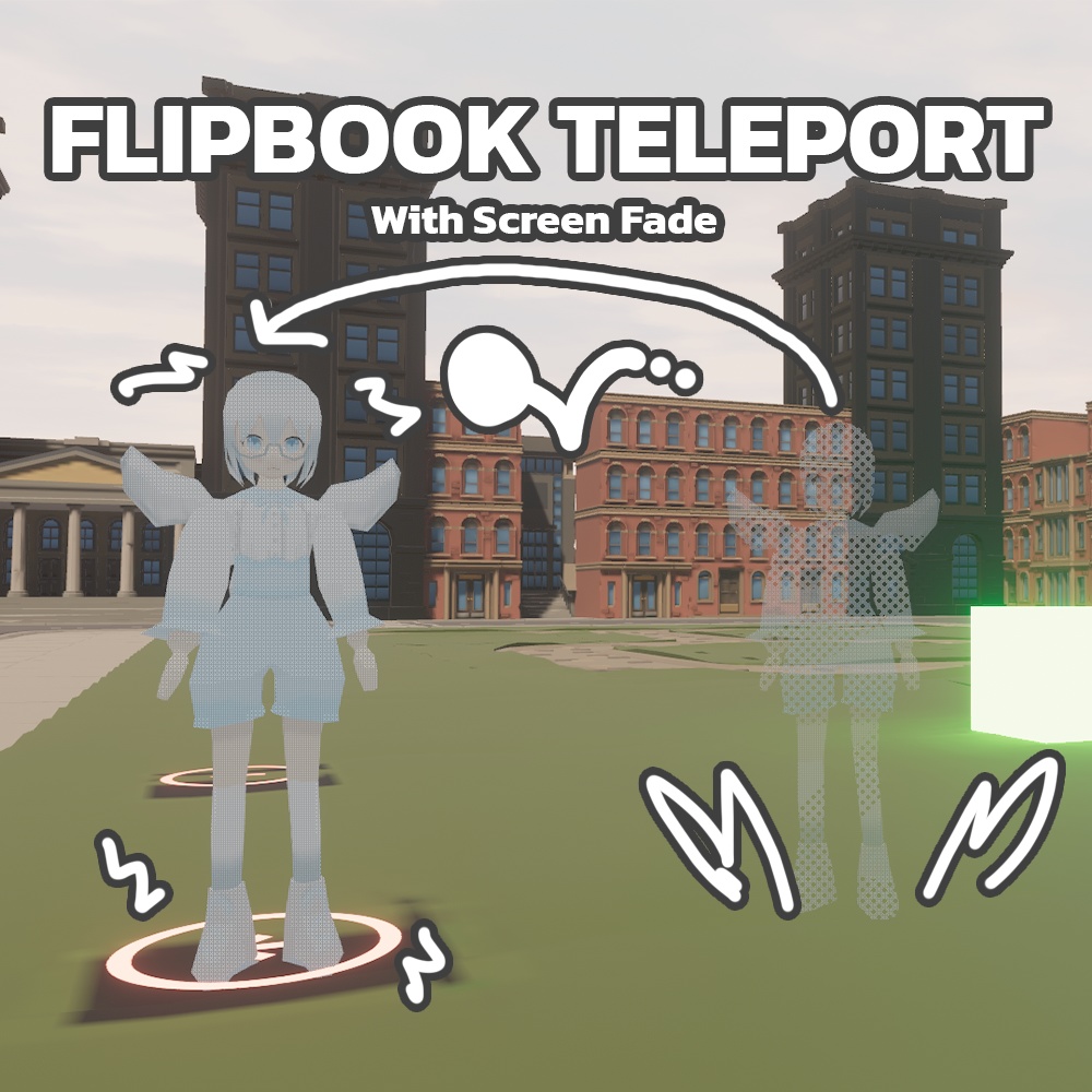 [Udon]Custom Flipbook Teleport With Screen Fade System image