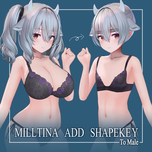 Miltina Additional Shape Key To Male [Includes exclusive mochi-fit accessory] image