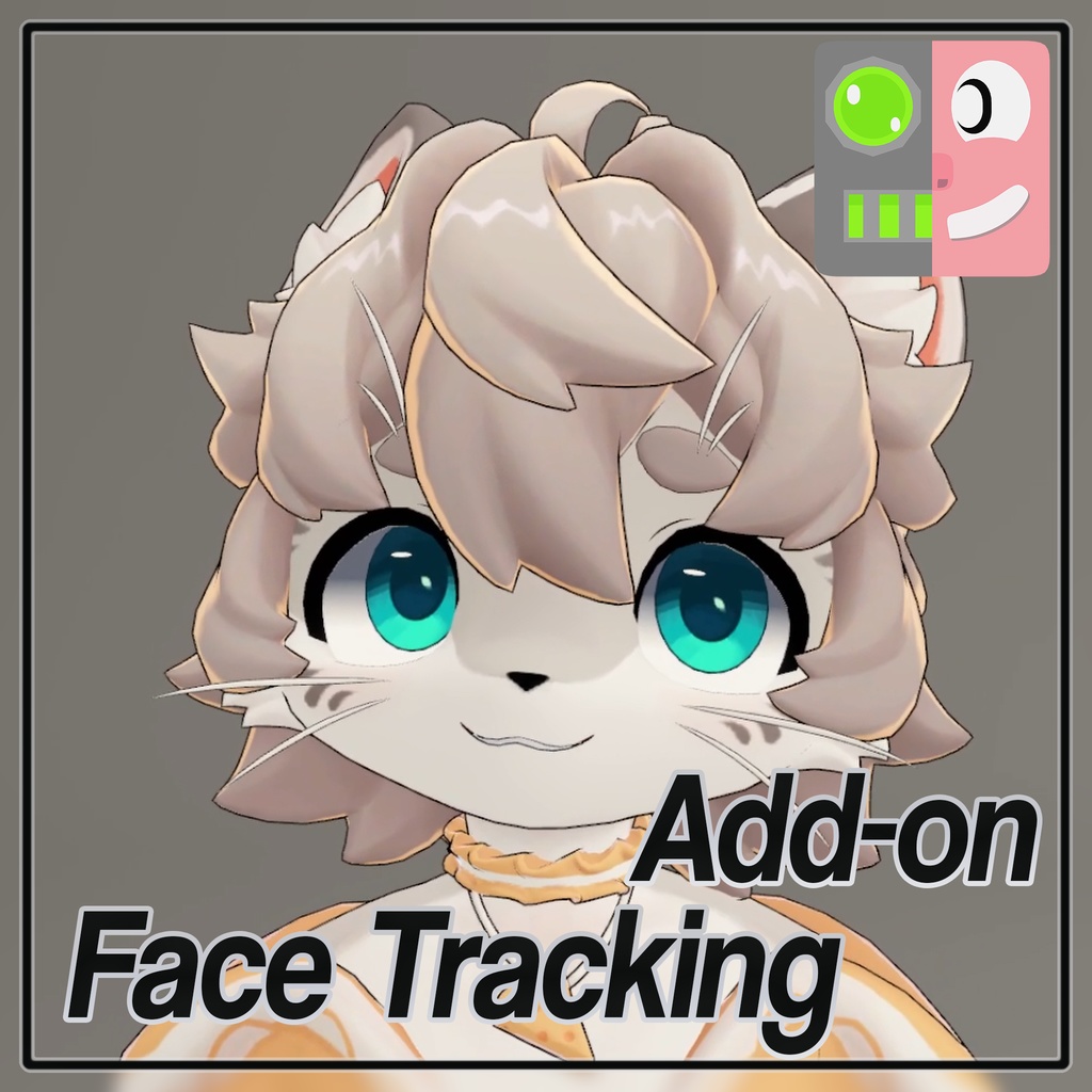 VRChat - ChezzPuff -チーズユキヒョウ - Face Tracking Addon image