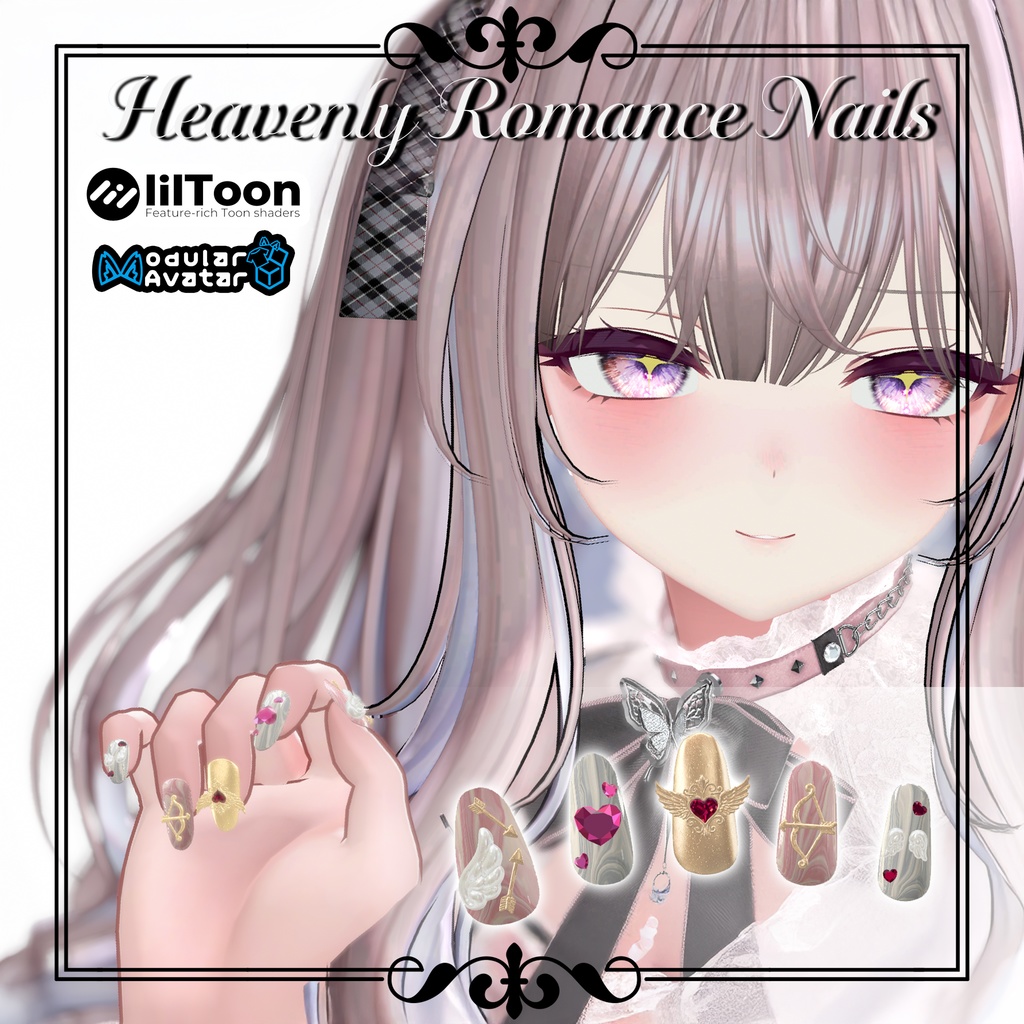 Heavenly Romance Nails image