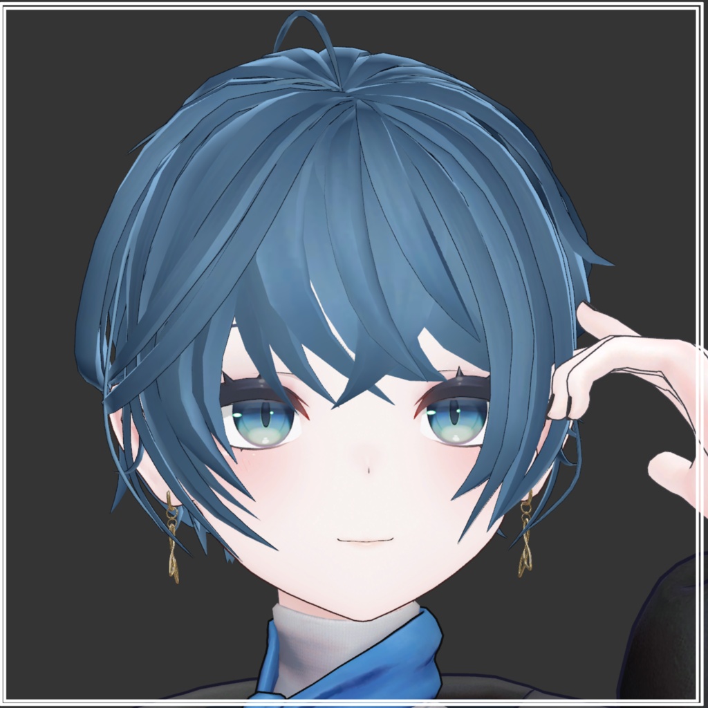 【VRChat】6アバター対応ShortHair image