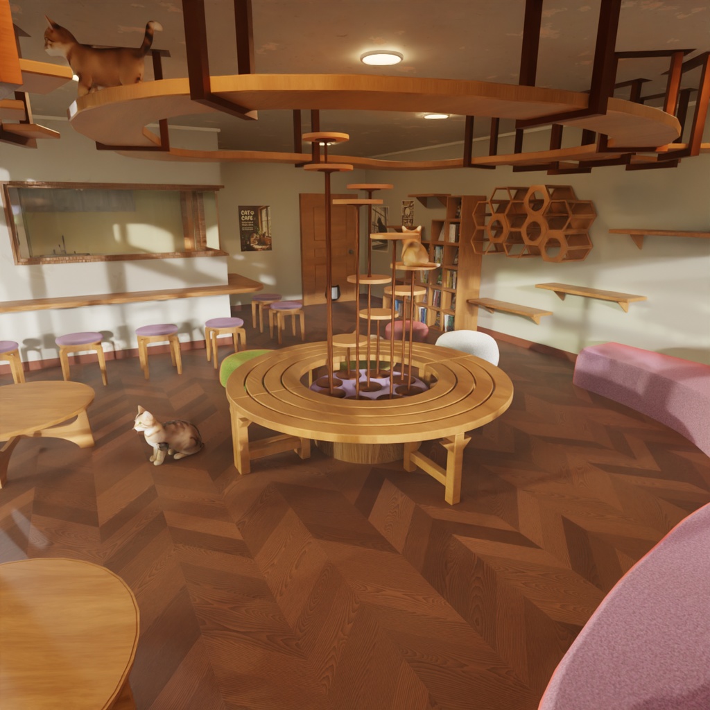 [Blender] Cat Cafe image